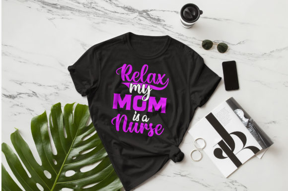 Best Mom and Nurse T-shirt Design: Graphics for Print Templates