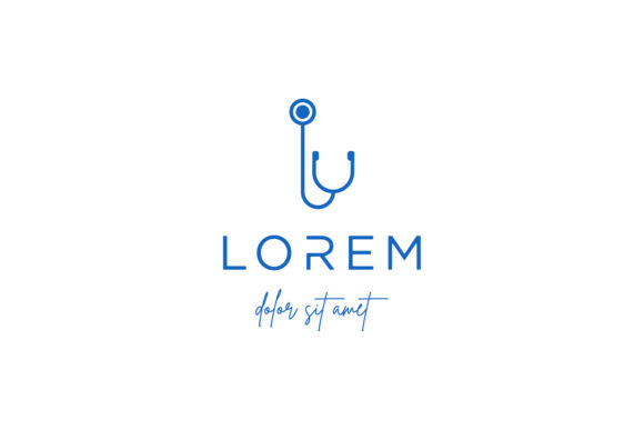Letter I Stethoscope Medical Logo Graphics and Logos Review