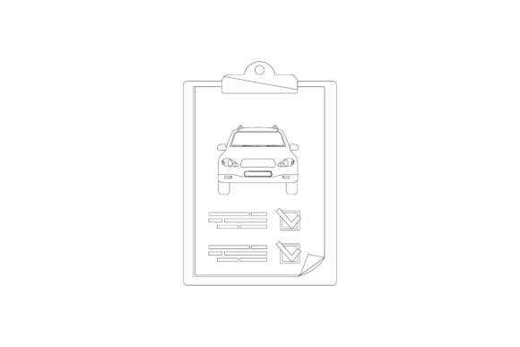 Medical Car Outline: Graphics & Illustrations