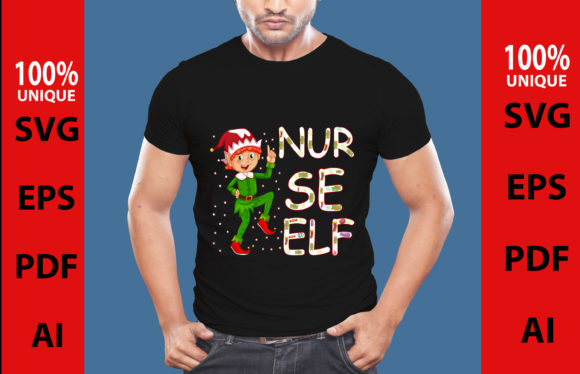 NURSE ELF T-SHIRT DESIGN: Graphics for T-Shirt Designs