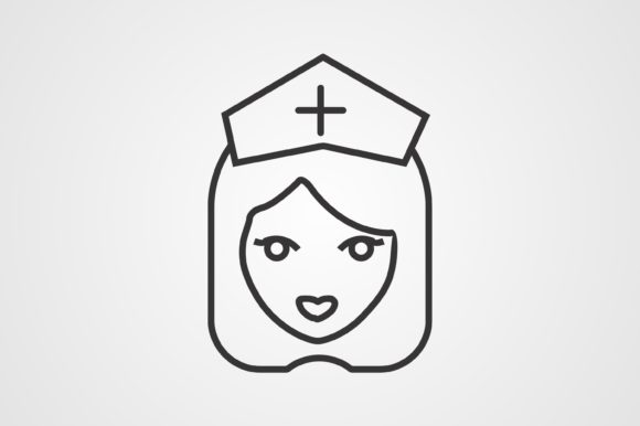 Nurse Line Icon: Graphics and Icons for Branding