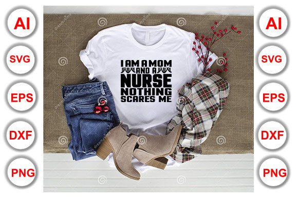 Nurse Mom Graphics for T-Shirt Designs
