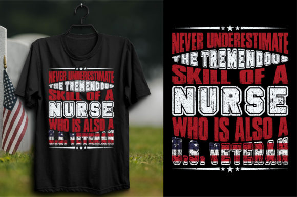 Nurse Veteran Graphics for T-Shirt Designs