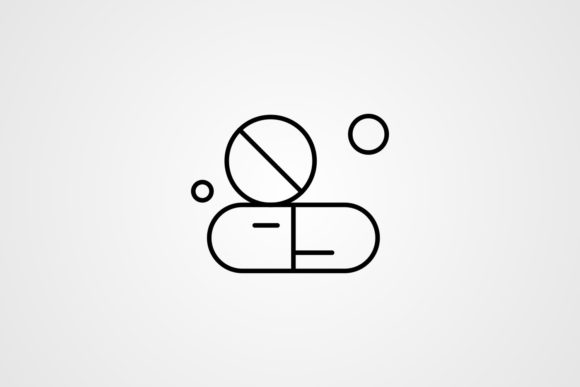 Reviewing the Vector Medical Capsule Line Icon for Embroidery
