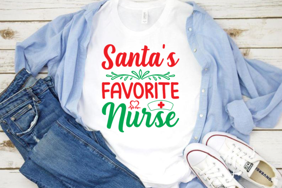 Santa's Nurse Design: Graphics & Print Templates
